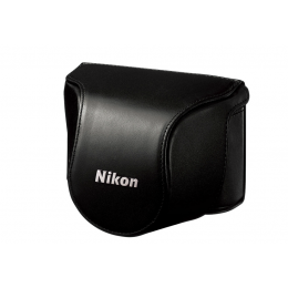 Nikon Leather Body Case Set for Nikon 1 J1 Camera with 10-30mm Lens (Black) 