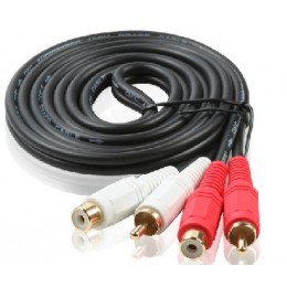 Choseal Q-382 Male to Female RCA Cable 3M