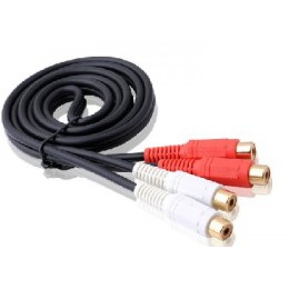 Choseal Q-383 Two Female to Two Female AV Cable 1M