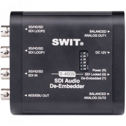 Swit S-4609 Portable SDI Audio De-Embedder