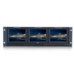 Ruige TLS560NP-3 Rack Mount LCD Monitor 3 x 5.6-inch
