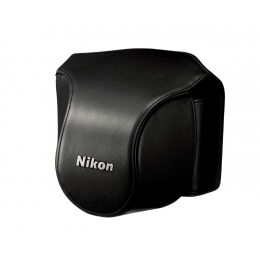 Nikon Leather Body Case Set for Nikon 1 V1 Digital Camera with VR 10-30mm Lens (Black) 