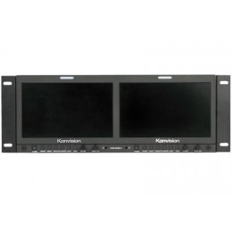 Konvision KVM-9050W-2  LCD  Rackmount Dual Monitor 2x9-Inch