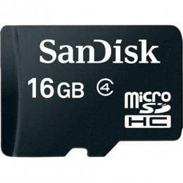 SanDisk 16GB Class-4 Micro SDHC Memory Card with SD Adapter