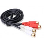 Choseal Q-383 Two Female to Two Female AV Cable 1M