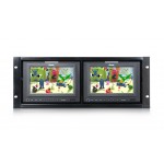 Ruige TLS700HD-2 Rack Mount LCD Monitor 2 x 7-inch