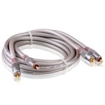 Choseal QB-772 Two Male to Two Male AV Extending Cable 1.5M