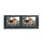 Ruige TLS840HD-2 Rack Mount LCD Monitor 2 x 8.4-inch