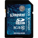 Kingston 8GB Class-10 G2 SDHC Ultimate X Memory Card 