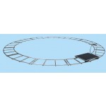 QF QFYS-B 1.5M Curved Light-duty Stainless Shooting Track