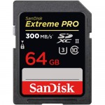 SanDisk 64GB Extreme PRO UHS-II SDXC Memory Card (300MB/s)