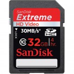 SanDisk 32GB Class-10 Extreme SDHC Memory Card
