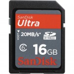 SanDisk 16GB Ultra SDHC Memory Card Class 10 UHS-I